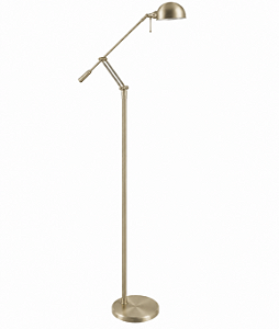 (Latão - Especiais ) Coluna de Iluminação Golden Art Danny Articulada em Latão com Lâmpada G9 Altura Média 140cm C685LT