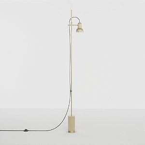 Coluna de Iluminação Golden Art Escriba em Latão com 1 Soquete E27 170cm C1810-1LT