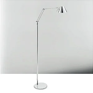 Coluna de Iluminação Golden Art Juliette Articulada em Latão com Lâmpada G9 Altura Média 155cm C250LT