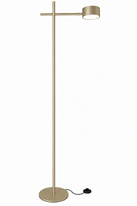 Coluna de Iluminação Golden Art Nell com 1 Foco LED 6W e Braço de 35cm com Pintura em Aço e Alumínio C8810-1PI