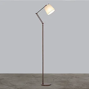 Coluna de Iluminação Golden Art Rebecca Articulada em Latão com Lâmpada E27 Altura Média 165cm C730LT