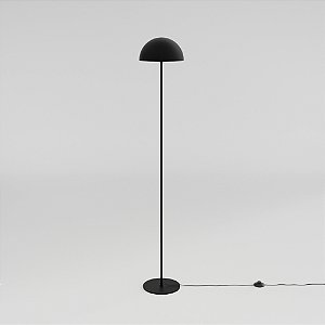 Coluna de Iluminação Golden Art Sfera com Pintura em Aço e Alumínio e Cúpula Ø25cm em Alumínio com 2 Lâmpadas G9 150cm C800-25PI