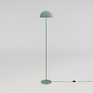 Coluna de Iluminação Golden Art Sfera em Latão com Cúpula Ø25cm e 2 Lâmpadas G9 150cm C800-25LT