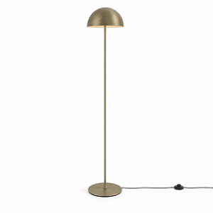 (Latão - Especiais) Coluna Golden Art Sfera C800-35LT com Cúpula Ø35cm e 2 Lâmpadas E27 151cm