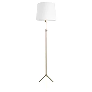 Coluna de Iluminação Golden Art Tripé Telescópica em Latão com Lâmpada E27 Altura Ajustável 155–195cm C951LT