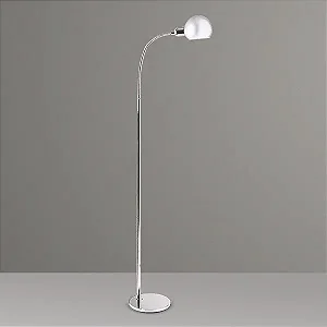 Coluna de Iluminação Golden Art Zara em Latão com Haste Flexível e Lâmpada E27 Altura Média 135cm C667LT