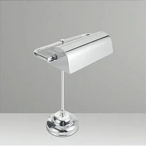 Luminária de Mesa Golden Art Calha 20 Reta em Latão com Lâmpada E27 35cm M044LT