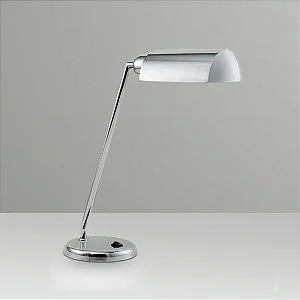 Luminária de Mesa Golden Art Desk com Haste Inclinada em Latão e Lâmpada E27 40cm M683LT