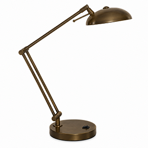 (Latão - Especiais) Luminária Mesa Golden Art Jully M680LT Articulada com Lâmpada G9 Altura Média 40cm