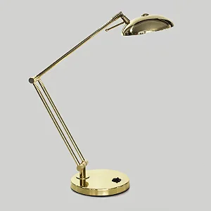 Luminária de Mesa Golden Art Jully Articulada em Latão com Lâmpada G9 Altura Média 40cm M680LT