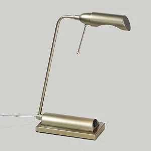 Luminária de Mesa Golden Art Milla com Haste Inclinada em Latão e Lâmpada G9 35cm M690LT