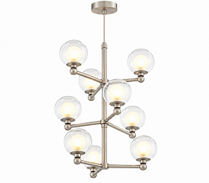(Pintura) Lustre GRAPP 9 x G9 e – Golden Art Iluminação T2820-9PI