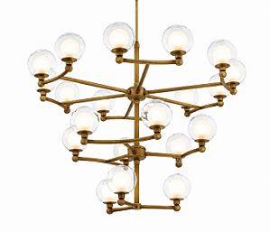 (Latão - Especiais) Lustre GRAPP 21 x G9 e Diâmetro de 65cm – Golden Art T2820-21LT