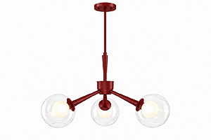 (Pintura) Lustre KOLL com 3 Soquetes G9 e Acabamento em – Golden Art T2805-3PI