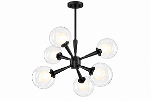 (Pintura) Lustre KOLL com 6 Soquetes G9 Golden Art T2805-6PI