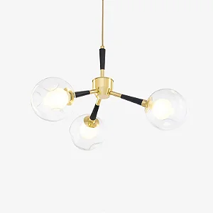 Lustre KOLL em Latão com 3 Soquetes G9 – Golden Art Iluminação T2805-3LT
