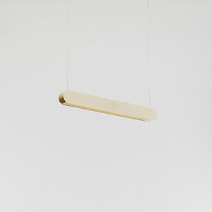 Pendente BARRA LINEAR Tubo LED T8 60 cm em Madeira – Golden Art T620-70MD