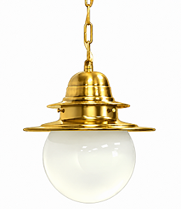 (Latão) Pendente COLONIAL Golden Art T261-15LT Bola de Vidro Ø 15 cm em –
