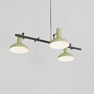 Pendente Dri com 3 Soquetes GU10 em Pintura – Golden Art Iluminação Decorativa T2155-3PI