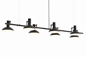 Pendente Dri com 7 Soquetes GU10 em Pintura – Golden Art Iluminação Decorativa T2155-7PI