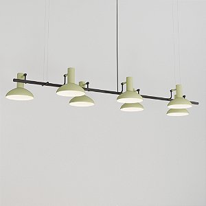 Pendente Dri com 7 Soquetes GU10 em Pintura – Golden Art Iluminação Decorativa T2155-7PI