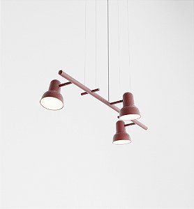 Pendente Escriba com 3 Soquetes E27 em Latão – Golden Art Iluminação Decorativa T1810-3LT