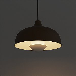 Pendente KIZ com LED 9W 3000K em Aço e Alumínio – Golden Art Iluminação T2444PI