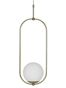 Pendente Moon em Pintura com Soquete E27 – Golden Art Iluminação Decorativa T2002PI
