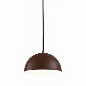 (Pintura) Pendente SFERA Ø 25 cm Golden Art T800-25PI com Cúpula em Alumínio –