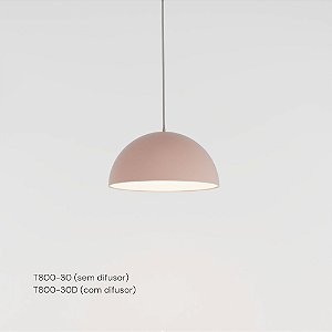Pendente SFERA Ø 30 cm Pintura com Cúpula em Alumínio – Golden Art T800-30PI