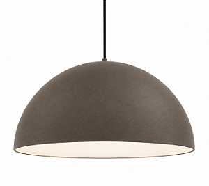 Pendente SFERA Ø60cm Golden Art T800-60PI Pintura com Cúpula em Alumínio –