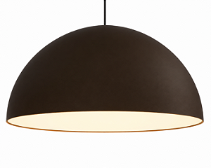 Pendente SFERA Ø80cm Golden Art T800-80PI Pintura com Cúpula em Alumínio –