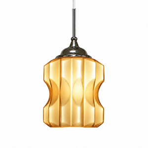 Pendente SOLLY com Vidro Café e 1 Soquete G9 – Golden Art Iluminação T10048CF