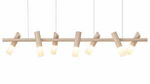 (Pintura) Pendente TAQ de Teto 180cm Golden Art T2422-7PI com 7 Focos GU10 –