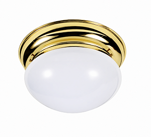 (Latão) Plafon COLONIAL Ø 23 cm em – Design Clássico Golden Art T151LT
