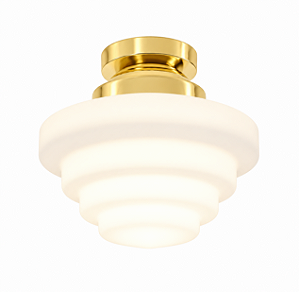 (Latão - Especiais) Plafon ESCADA Ø23 cm Golden Art T933P-23LT – Design Elegante