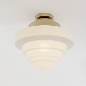 Plafon ESCADA Ø 30 cm em Latão – Design Elegante Golden Art T933P-30LT