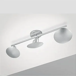 Plafon MOVIMENTA Barra com 3 Difusores Ø 15 cm em Latão – Golden Art T917-15-3LT