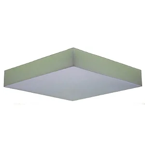 Plafon Quadrado em Tecido 45x45cm com 4 Soquetes E27 – Golden Art Iluminação T4545PI