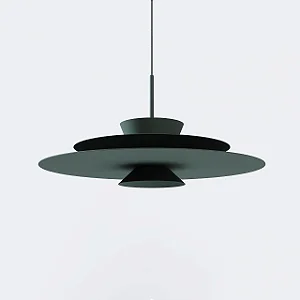 Pendente Tule Ø60cm x 25,4cm – 1x MR16 | Usina Design Iluminação 25121-60