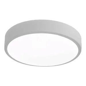 Plafon Luna LED Ø33cm – LED Integrado 24W 3000K | Usina Design Iluminação 19660-33LED3