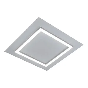 Plafon Sharp LED 48x48cm – LED Integrado 90W 3000K | Usina Design Iluminação 19690-48LED3