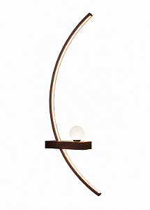Arandela Berimbau LED Direita 100cm – LED Integrado 38W 3000K | Usina Design Iluminação 19723-1DLED3