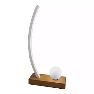 Abajur Berimbau LED 51,5cm – LED Integrado 20W 3000K | Usina Design Iluminação 19726-1LED3