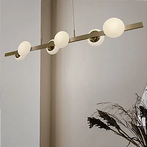 Pendente Aivi LED 100cm – LED Integrado 30W 3000K | Usina Design Iluminação 19750-6LED3