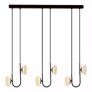 Pendente Ares LED 94cm – LED Integrado 30W 3000K | Usina Design Iluminação 19755-6LED3