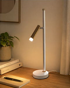 Abajur Let LED Ø15,5cm – LED Integrado 18W 3000K | Usina Design Iluminação 19778-1LED3