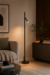 Coluna Let LED Ø24,5cm – LED Integrado 28W 3000K | Usina Design Iluminação 19779-1LED3