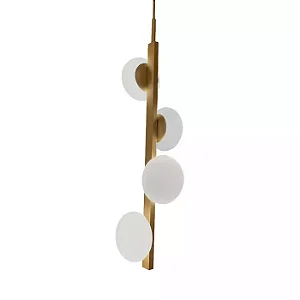 Pendente Aivi Vertical LED 28W 3000K 560mm Design Moderno 19753-4LED3
