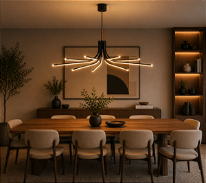 Pendente Kira LED 40W 4000K Ø1180mm Design Moderno 19820-10LED4